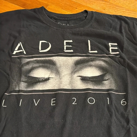 2016 ADELE black long sleeve concert tour T-shirt unisex large - Picture 2 of 7